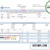 editable template, Turkey Bankasi Bank statement easy to fill template in .xls and .pdf format