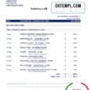editable template, Thailand DBS bank statement easy to fill template in .xls and .pdf file format