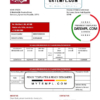 editable template, Syria Cham Bank proof of address statement template in Word and PDF format, .doc and .pdf  format
