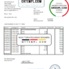 editable template, Switzerland Credit Suisse Bank statement easy to fill template in .xls and .pdf file format