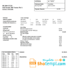 editable template, Venezuela PDVSA Gas utility bill template in Word and PDF format