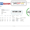 editable template, Somalia Sombank bank statement template in Excel and PDF format