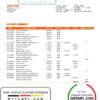editable template, Slovenia Intesa Sanpaolo Bank, Poslovalnica Koper bank statement template in Word and PDF format