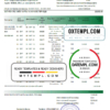 editable template, Russia Sberbank bank statement easy to fill template in Excel and PDF format