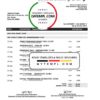 editable template, Peru Banco de Credito del Peru (BCP) proof of address bank statement template in Word and PDF format