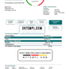 editable template, Norway DNB bank proof of address statement template in Word and PDF format