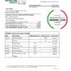 editable template, Nicaragua Banco Lafise Bancentro bank statement template, Excel and PDF format (.xls and .pdf)