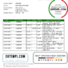 editable template, Morocco Credit Agricole bank statement template in Word and PDF format, good for address prove
