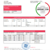 editable template, Montenegro Addiko Bank statement easy to fill template in .xls and .pdf file format