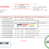 editable template, Moldova Procredit bank statement easy to fill template in .xls and .pdf file format