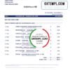 editable template, Thailand DBS bank proof of address statement template in Word and PDF format