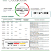 editable template, Portugal Banco Carregosa bank statement in Word and PDF format