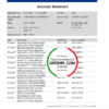 editable template, UAE Dubai Emirates NBD bank proof of address statement template in Word and PDF format