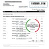 editable template, Singapore DBS bank proof of address statement template in .doc and .pdf format