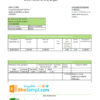 editable template, Andorra Credit Andorra bank statement template in Excel and PDF format