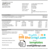 editable template, Australia Colonial First State bank statement template, Word and PDF format (.doc and .pdf)