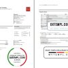 editable template, USA Wells Fargo bank statement template in .xls and .pdf file format, 3 pages