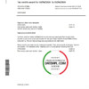 editable template, United Kingdom HM Revenue & Customs bank statement easy to fill template in Word and PDF format