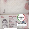 editable template, Latvia passport template in PSD format, fully editable (2007 - 2015)