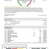 editable template, USA TD bank statement template, Word and PDF format (.doc and .pdf)