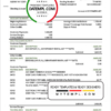 editable template, USA Regions bank proof of address statement template in Word and PDF format