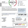 editable template, USA Bank of the West bank statement template in Word and PDF format