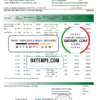 editable template, Russia Sberbank bank statement template in Word and PDF format