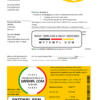 editable template, New Zealand AMI proof of address bank statement template, fully editable in PSD format