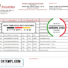 editable template, Moldova ProCredit Bank statement template in Word and PDF format