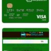 editable template, # on point green card universal multipurpose bank card template in PSD format, fully editable