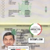 editable template, Zambia passport template in PSD format, fully editable