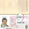 editable template, Zimbabwe passport template in PSD format, fully editable with all fonts