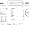 editable template, USA U.S. bank credit card statement template in .xls and .pdf file format