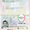 editable template, Serbia Democratic passport template in PSD format
