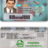 Singapore driver license PSD template