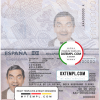 editable template, Spain passport template in PSD format, fully editable (2015 - present)