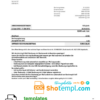 editable template, Sweden Tele Ring utility bill template in Word and PDF format