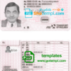 Sweden driver license PSD template