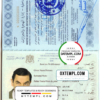 editable template, Syria passport template in PSD format, fully editable