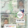 editable template, United Kingdom of Great Britain and Northern Ireland passport template in PSD format, fully editable (New version)