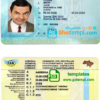 Ukraine driver license PSD template