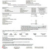 editable template, USA Louisiana AEP (Southwestern Electric Power Company) electricity utility bill template in Word and PDF format
