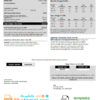 editable template, USA Maryland BGE gas and electric utility bill template in Word and PDF format