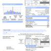 editable template, USA California Santa Clarita Water Division (SCWD) utility bill template in Word and PDF format