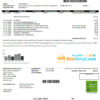 editable template, USA Canada City of Vernon water utility bill template in Word and PDF format