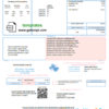 editable template, USA Texas Dasor Management and Investment utility bill template in Word nd PDF format