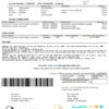 editable template, USA California Escondido City of Choice utility bill template in Word and PDF format