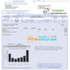 editable template, USA Lakewood Water District utility bill template in Word and PDF format