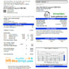 editable template, USA California Monte Vista Water District utility bill template in Word and PDF format