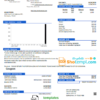 editable template, USA Texas City of Corsicana utility bill template in Word and PDF format